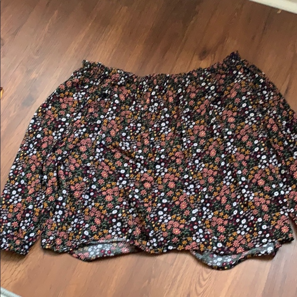 Forever 21 floral off shoulder shirt